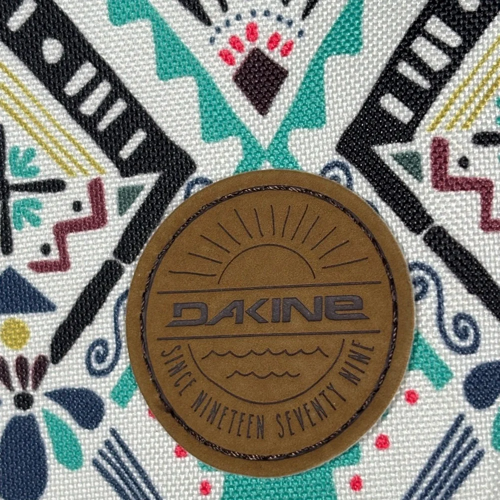 Dakine JoJo CrossbodyBag Aztec Print Teal Black Adjustable StrapTravel Festival‎